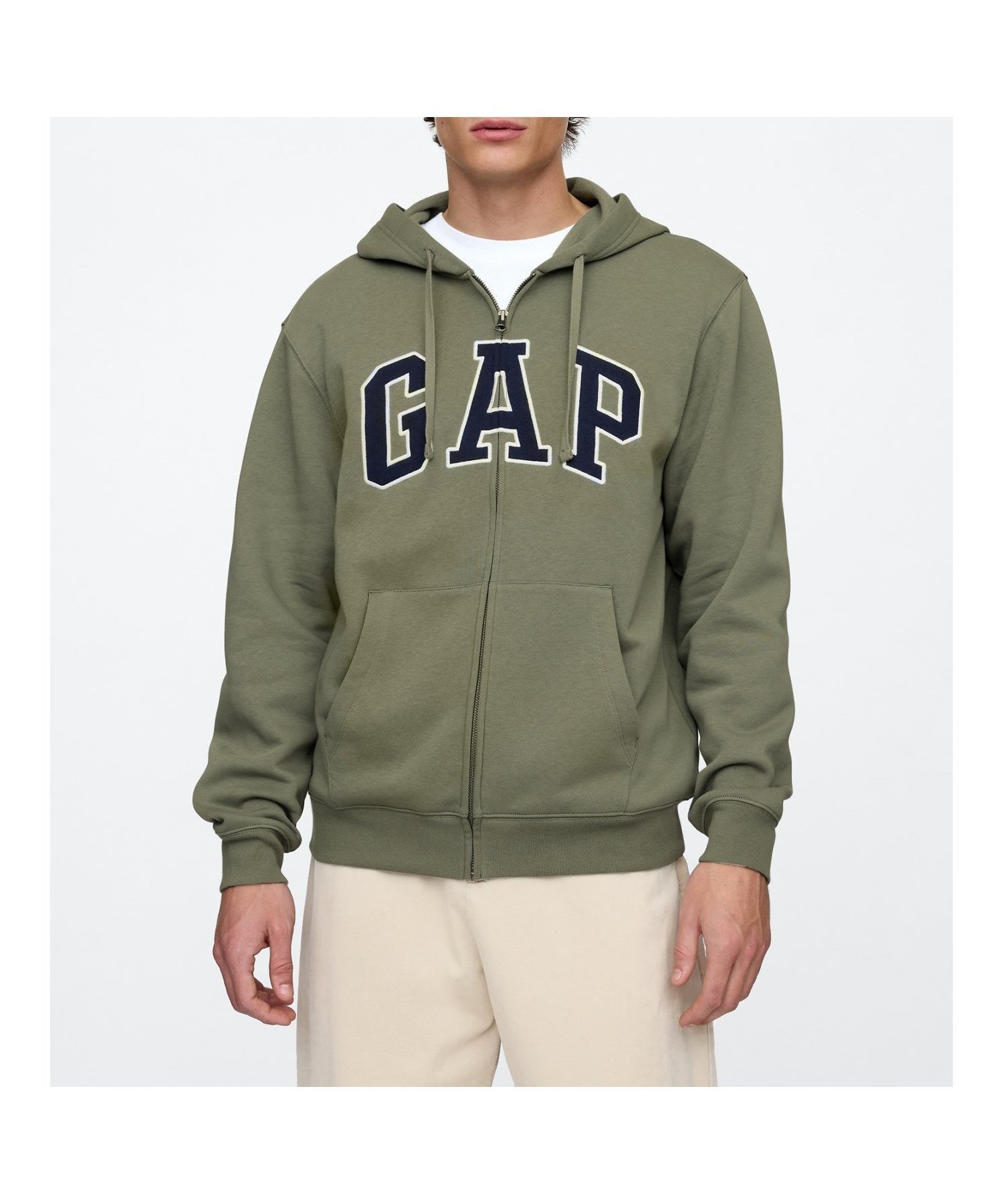 【ギャップ/GAP】のリラックス GAPロゴ ジップアップパーカー インテリア・キッズ・メンズ・レディースファッション・服の通販 founy(ファニー) 　ファッション　Fashion　レディースファッション　Fashion for Women　トップス・カットソー　Cut & Sew Tops　レディースパーカー・カジュアルフーディー　Casual Hoodies & Sweatshirts　デニム　Denim, Jeans Material　リラックス　Relax, Relaxed Fit　吸水　Absorbent, Quick-Dry　定番　Standard, Basic Item　MESCULEN_GREEN|ID: prp329100004628795 ipo3291000000033507069