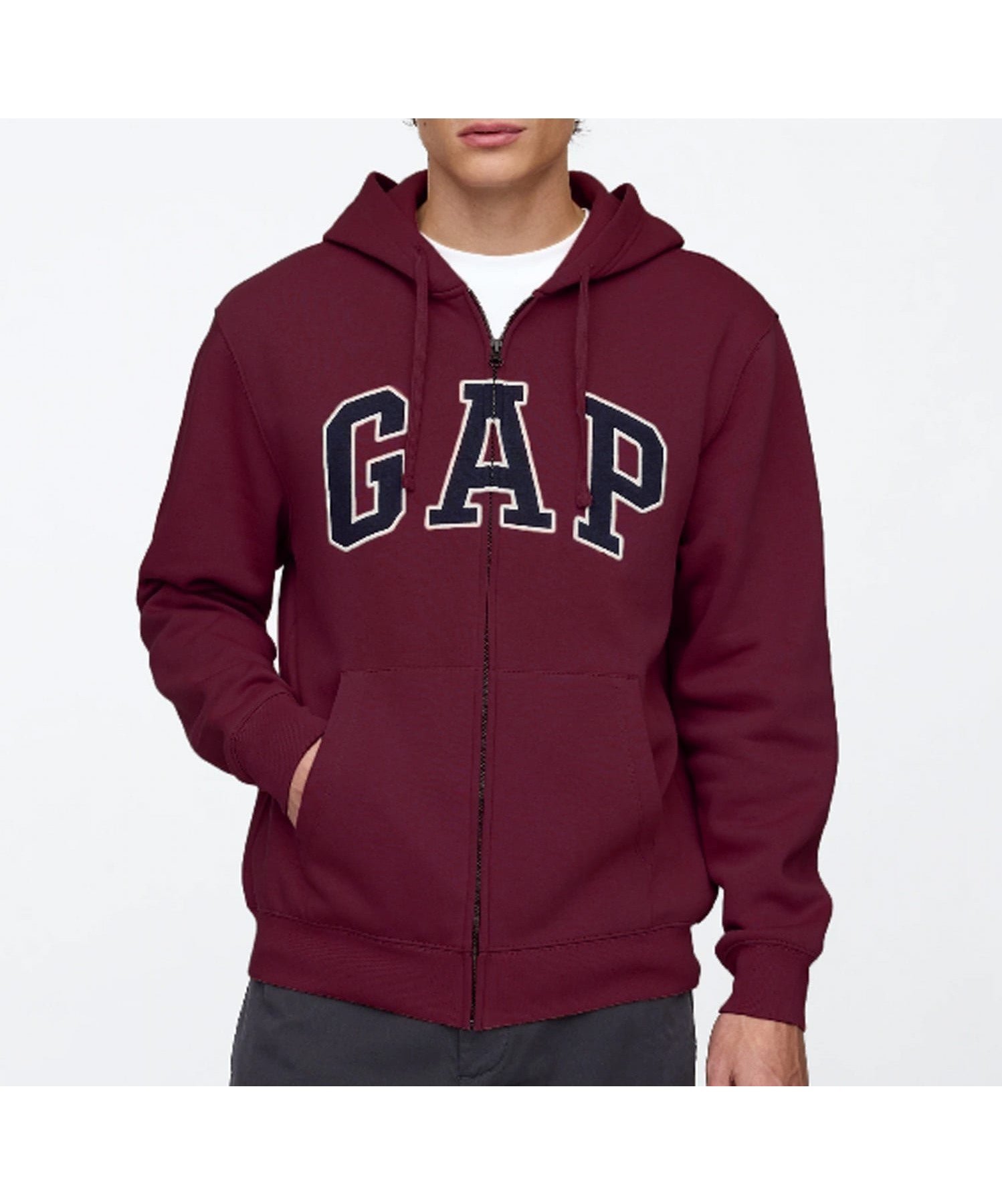 【ギャップ/GAP】のリラックス GAPロゴ ジップアップパーカー インテリア・キッズ・メンズ・レディースファッション・服の通販 founy(ファニー) 　ファッション　Fashion　レディースファッション　Fashion for Women　トップス・カットソー　Cut & Sew Tops　レディースパーカー・カジュアルフーディー　Casual Hoodies & Sweatshirts　デニム　Denim, Jeans Material　リラックス　Relax, Relaxed Fit　吸水　Absorbent, Quick-Dry　定番　Standard, Basic Item　TUSCAN_RED|ID: prp329100004628795 ipo3291000000033507071