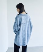 【レプシィム ローリーズファーム/LEPSIM LOWRYS FARM】のフリンジパッチ/BIGデニムシャツ 人気、トレンドファッション・服の通販 founy(ファニー) ファッション Fashion レディースファッション Fashion for Women トップス・カットソー Cut & Sew Tops シャツ・ブラウス・オフィスカジュアル Elegant Blouses & Button-Ups カットオフ Cut-Off Design デニム Denim, Jeans Material パッチ Patch, Appliqué thumbnail ライトブルー80|ID: prp329100004628797 ipo3291000000033671280