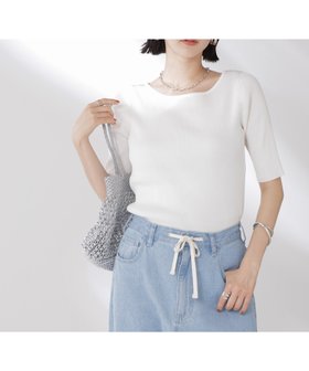 【ナノ ユニバース/nano universe】 ボートネックリブニットトップス人気、トレンドファッション・服の通販 founy(ファニー) ファッション Fashion レディースファッション Fashion for Women トップス・カットソー Cut & Sew Tops ニット Knit Tops & Sweaters インナー Innerwear ウォッシャブル Machine Washable 春 Spring カットソー Cut and Sewn Top サマー Summer, Summer Style ジャケット Jacket, Outerwear スクエア Square, Square Shape フィット Fit, Slim Fit ベーシック Basic, Essential モノトーン Monotone, Black and White S/S・春夏 SS, Spring/Summer, Warm Season 夏 Summer エレガント 上品 Elegant 2025年 2025 2025-2026秋冬・A/W Autumn/Winter 2025–26 AW25–26 |ID:prp329100004628818