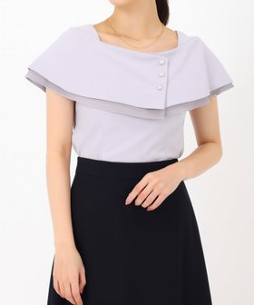 【ミッシュマッシュ/MISCH MASCH】の2025春夏新作 アシメケープパール釦カットトップス 人気、トレンドファッション・服の通販 founy(ファニー) ファッション Fashion レディースファッション Fashion for Women トップス・カットソー Cut & Sew Tops 2025年 2025 2025春夏・S/S Spring/Summer 2025 SS25 夏 Summer 春 Spring S/S・春夏 SS, Spring/Summer, Warm Season |ID:prp329100004628829