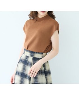 【アンデミュウ/Andemiu】のソウバリフレンチニット 人気、トレンドファッション・服の通販 founy(ファニー) ファッション Fashion レディースファッション Fashion for Women トップス・カットソー Cut & Sew Tops ニット Knit Tops & Sweaters カッティング Cutting Detail シンプル Simple, Minimal ボトルネック Bottle Neck, Mock Neck 夏 Summer |ID:prp329100004628848