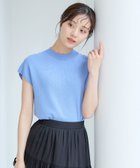 【アンデミュウ/Andemiu】のソウバリフレンチニット 人気、トレンドファッション・服の通販 founy(ファニー) ファッション Fashion レディースファッション Fashion for Women トップス・カットソー Cut & Sew Tops ニット Knit Tops & Sweaters カッティング Cutting Detail シンプル Simple, Minimal ボトルネック Bottle Neck, Mock Neck 夏 Summer thumbnail ブルー|ID: prp329100004628848 ipo3291000000033279987