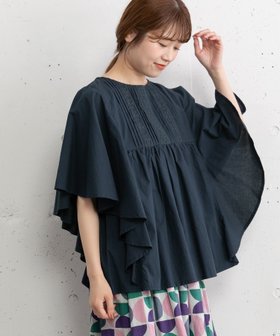 【プードゥドゥ/POU DOU DOU】のレース使いフレア袖ブラウス 人気、トレンドファッション・服の通販 founy(ファニー) ファッション Fashion レディースファッション Fashion for Women トップス・カットソー Cut & Sew Tops シャツ・ブラウス・オフィスカジュアル Elegant Blouses & Button-Ups おすすめ Recommended / Our Picks スマート Smart, Elegant デニム Denim, Jeans Material フレア Flare, Flared レース Lace, Lace Fabric |ID:prp329100004628885