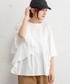 【プードゥドゥ/POU DOU DOU】のレース使いフレア袖ブラウス 人気、トレンドファッション・服の通販 founy(ファニー) ファッション Fashion レディースファッション Fashion for Women トップス・カットソー Cut & Sew Tops シャツ・ブラウス・オフィスカジュアル Elegant Blouses & Button-Ups おすすめ Recommended / Our Picks スマート Smart, Elegant デニム Denim, Jeans Material フレア Flare, Flared レース Lace, Lace Fabric thumbnail オフホワイト|ID: prp329100004628885 ipo3291000000033280588