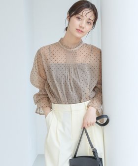 【アンデミュウ/Andemiu】のシアードットブラウス 人気、トレンドファッション・服の通販 founy(ファニー) ファッション Fashion レディースファッション Fashion for Women トップス・カットソー Cut & Sew Tops シャツ・ブラウス・オフィスカジュアル Elegant Blouses & Button-Ups おすすめ Recommended / Our Picks シアー Sheer, See-Through スリーブ Sleeve, Long Sleeve / Short Sleeve トレンド Trend, Trending Now ドット Polka Dot, Dot Pattern フリル Frill, Ruffle ロング Long, Long-Length 長袖 Long Sleeve, Full Sleeve |ID:prp329100004628911