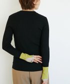 【ルクールブラン/le.coeur blanc】の《WEB限定アイテム》レイヤードカフス配色リブニット 人気、トレンドファッション・服の通販 founy(ファニー) ファッション Fashion レディースファッション Fashion for Women トップス・カットソー Cut & Sew Tops ニット Knit Tops & Sweaters シンプル Simple, Minimal リブニット Rib Knit, Ribbed Knit thumbnail ブラック|ID: prp329100004628932 ipo3291000000033281176