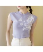 【ノエラ/Noela】のスパンコール刺繍ノースリニット ラベンダー|ID: prp329100004628960 ipo3291000000033557224
