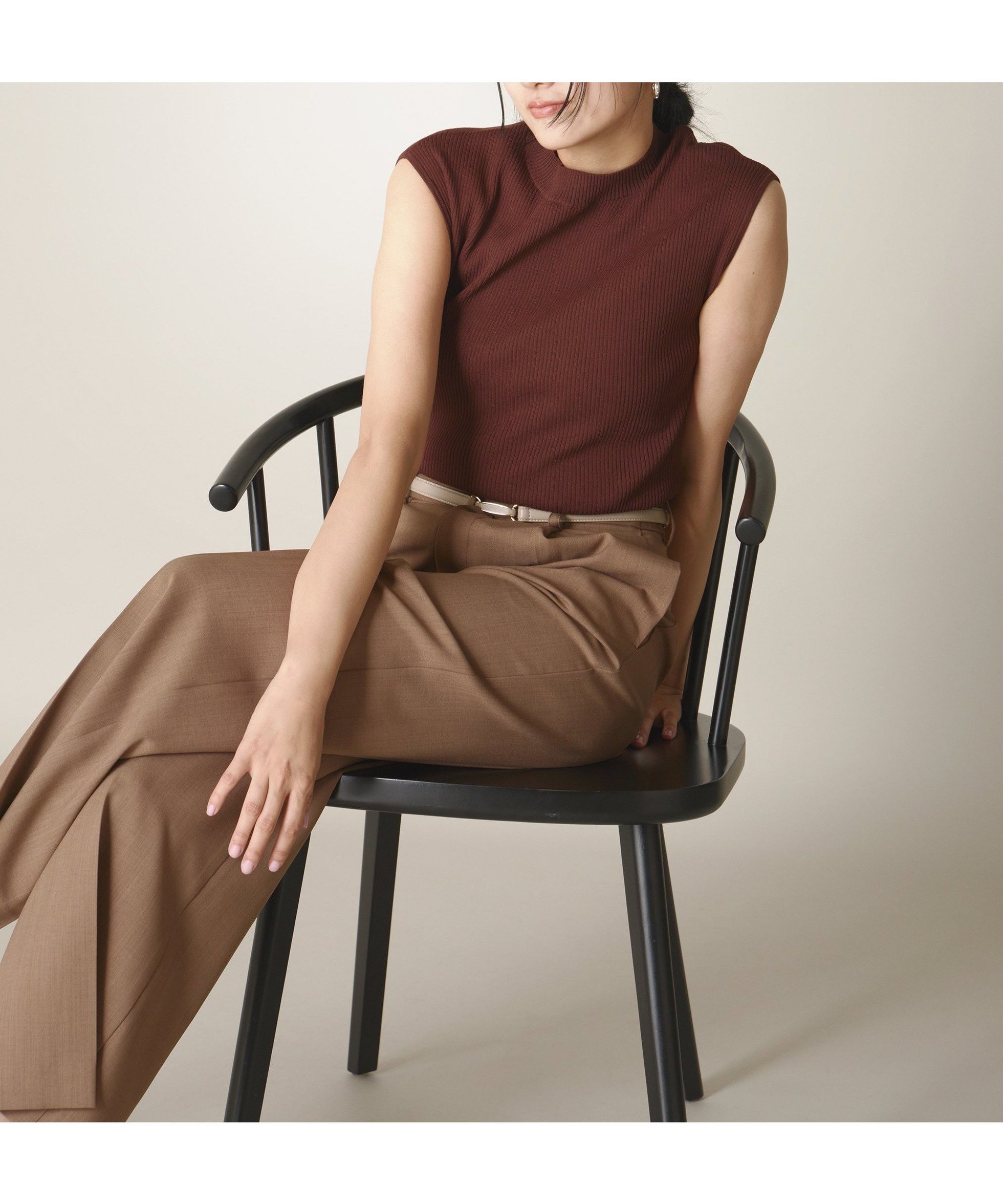 【プロポーション ボディドレッシング/PROPORTION BODY DRESSING】のボトルネックリブニット 人気、トレンドファッション・服の通販 founy(ファニー) 　ファッション　Fashion　レディースファッション　Fashion for Women　トップス・カットソー　Cut & Sew Tops　ニット　Knit Tops & Sweaters　インナー　Innerwear　キャミワンピース　Cami Dress, Slip Dress　リブニット　Rib Knit, Ribbed Knit　エレガント 上品　Elegant　 other-1|ID: prp329100004628962 ipo3291000000033281582