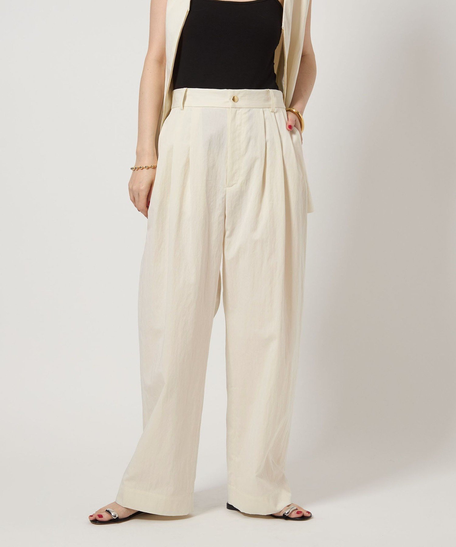 【ユナイテッドアローズ/UNITED ARROWS】のconte タック イージー ワイドパンツ 人気、トレンドファッション・服の通販 founy(ファニー) 　ファッション　Fashion　レディースファッション　Fashion for Women　パンツ　Pants & Trousers　なめらか　Smooth, Silky Texture　マニッシュ　Mannish, Boyish　ワイド　Wide, Wide Fit　 other-1|ID: prp329100004628970 ipo3291000000033281668