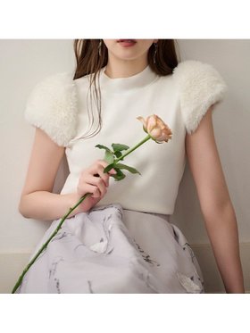 【セルフォード/CELFORD】のシルクブレンドショートファースリーブニット 人気、トレンドファッション・服の通販 founy(ファニー) ファッション Fashion レディースファッション Fashion for Women トップス・カットソー Cut & Sew Tops ニット Knit Tops & Sweaters シルク Silk, 100% Silk エレガント 上品 Elegant 人気 Popular, Best Seller |ID:prp329100004628977