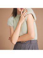 【セルフォード/CELFORD】のシルクブレンドショートファースリーブニット 人気、トレンドファッション・服の通販 founy(ファニー) ファッション Fashion レディースファッション Fashion for Women トップス・カットソー Cut & Sew Tops ニット Knit Tops & Sweaters シルク Silk, 100% Silk エレガント 上品 Elegant 人気 Popular, Best Seller thumbnail MNT[021]|ID: prp329100004628977 ipo3291000000033587797