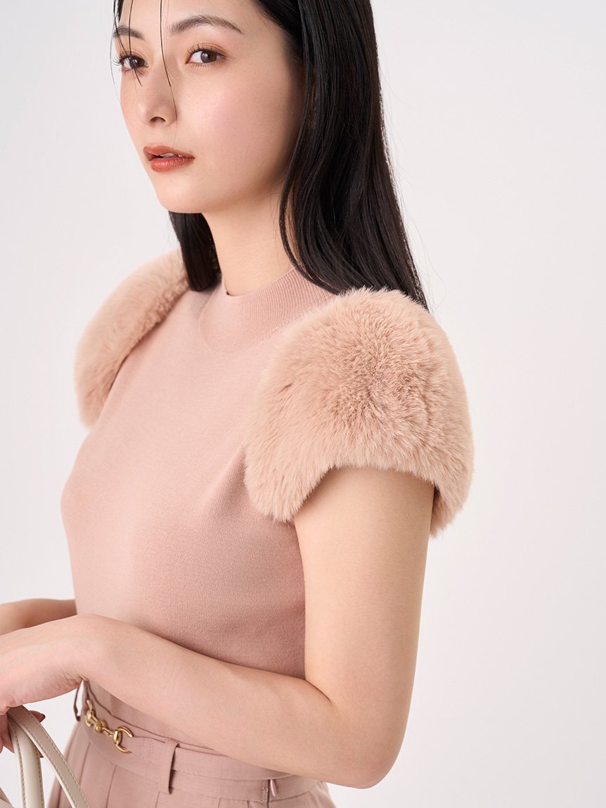 【セルフォード/CELFORD】のシルクブレンドショートファースリーブニット インテリア・キッズ・メンズ・レディースファッション・服の通販 founy(ファニー) 　ファッション　Fashion　レディースファッション　Fashion for Women　トップス・カットソー　Cut & Sew Tops　ニット　Knit Tops & Sweaters　シルク　Silk, 100% Silk　エレガント 上品　Elegant　人気　Popular, Best Seller　PBEG[036]|ID: prp329100004628977 ipo3291000000033587798