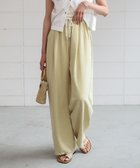 【バブ ブージュルード/Bab Bou Jeloud】のダブルウエストピーチスキンカラーパンツ 人気、トレンドファッション・服の通販 founy(ファニー) ファッション Fashion レディースファッション Fashion for Women パンツ Pants & Trousers アウトドア Outdoor Clothing アクセサリー Fashion Accessories サンダル Sandals, Summer Shoes シンプル Simple, Minimal スニーカー Sneakers, Trainers タンク Tank Top, Sleeveless Top ダウン Down, Puffer ダブル Double, Double-Breasted ビーチ Beach, Seaside リネン Linen, Linen Fabric リラックス Relax, Relaxed Fit エレガント 上品 Elegant 夏 Summer thumbnail YELLOW|ID: prp329100004629005 ipo3291000000033281980