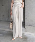 【バブ ブージュルード/Bab Bou Jeloud】のダブルウエストピーチスキンカラーパンツ 人気、トレンドファッション・服の通販 founy(ファニー) ファッション Fashion レディースファッション Fashion for Women パンツ Pants & Trousers アウトドア Outdoor Clothing アクセサリー Fashion Accessories サンダル Sandals, Summer Shoes シンプル Simple, Minimal スニーカー Sneakers, Trainers タンク Tank Top, Sleeveless Top ダウン Down, Puffer ダブル Double, Double-Breasted ビーチ Beach, Seaside リネン Linen, Linen Fabric リラックス Relax, Relaxed Fit エレガント 上品 Elegant 夏 Summer thumbnail BEIGE|ID: prp329100004629005 ipo3291000000033281982