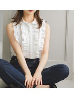【スナイデル/SNIDEL】のノースリクロップドフリルシャツ 人気、トレンドファッション・服の通販 founy(ファニー) ファッション Fashion レディースファッション Fashion for Women トップス・カットソー Cut & Sew Tops シャツ・ブラウス・オフィスカジュアル Elegant Blouses & Button-Ups おすすめ Recommended / Our Picks ウェーブ Wavy Pattern クロップド Cropped, Short Length チェック Check, Plaid, Tartan バランス Balance, Style Balance フリル Frill, Ruffle フロント Front, Front Design ミニスカート Mini Skirt, Short Skirt ワイド Wide, Wide Fit 今季 This Season, Current Season |ID:prp329100004629045