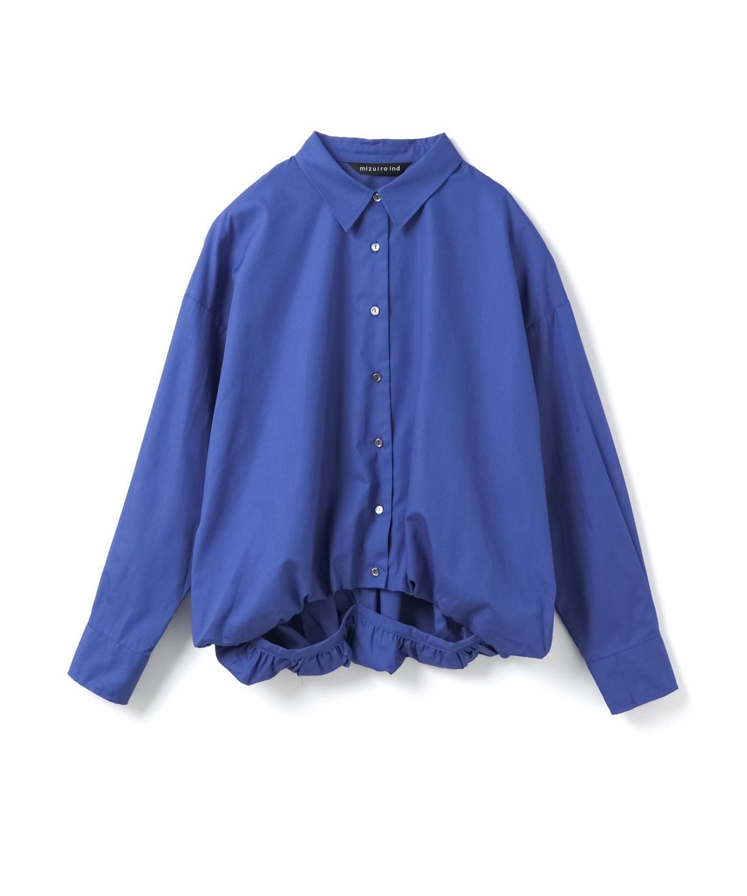 【マーコート/MARcourt】のmizuiro ind バルーンシャツ インテリア・キッズ・メンズ・レディースファッション・服の通販 founy(ファニー) 　ファッション　Fashion　レディースファッション　Fashion for Women　トップス・カットソー　Cut & Sew Tops　シャツ・ブラウス・オフィスカジュアル　Elegant Blouses & Button-Ups　コンパクト　Compact, Small Size　シンプル　Simple, Minimal　バルーン　Balloon, Balloon Silhouette　ベーシック　Basic, Essential　ポケット　Pocket, Pocket Detail　レギュラー　Regular, Standard Fit　ワイド　Wide, Wide Fit　無地　Plain, Solid Color　長袖　Long Sleeve, Full Sleeve　ブルー|ID: prp329100004629057 ipo3291000000033484460
