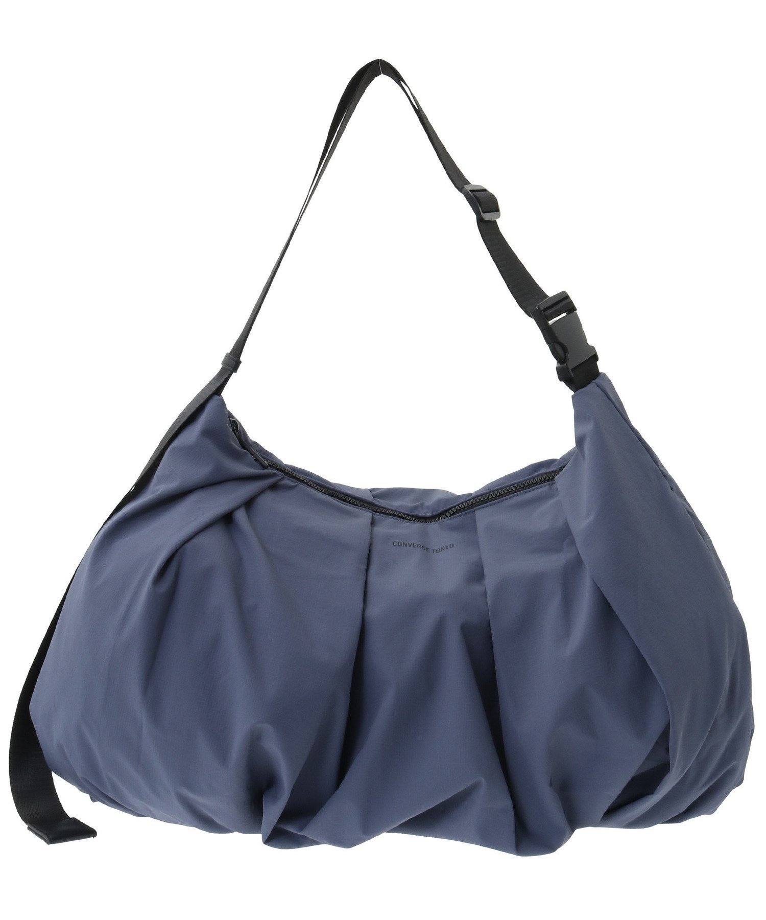【コンバーストウキョウ/CONVERSE TOKYO】のRIPSTOP GATHERED SHOULDER BAG インテリア・キッズ・メンズ・レディースファッション・服の通販 founy(ファニー) 　ファッション　Fashion　レディースファッション　Fashion for Women　バッグ　Bags　おすすめ　Recommended / Our Picks　アウトドア　Outdoor Clothing　ギャザー　Gathered, Ruffled　シンプル　Simple, Minimal　デニム　Denim, Jeans Material　フォルム　Silhouette, Form　モノトーン　Monotone, Black and White　エレガント 上品　Elegant　旅行　Travel　軽量　Lightweight, Ultra Light　ブルー|ID: prp329100004629115 ipo3291000000033283072