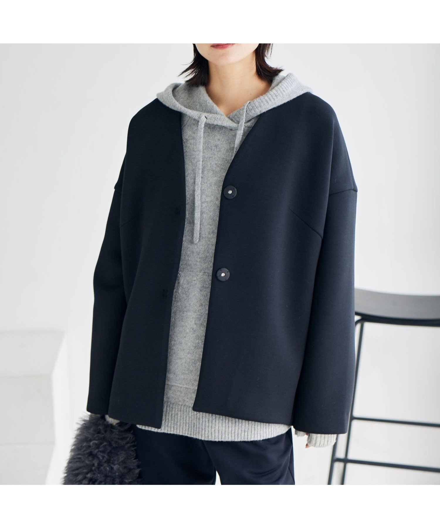 【バンヤードストーム/BARNYARDSTORM】のダンボールジャケット【WEB限定】 人気、トレンドファッション・服の通販 founy(ファニー) 　ファッション　Fashion　レディースファッション　Fashion for Women　アウター　Coat / Outerwear Collection　レディースジャケット・軽アウター　Jackets　おすすめ　Recommended / Our Picks　インナー　Innerwear　シンプル　Simple, Minimal　ジャケット　Jacket, Outerwear　スタイリッシュ　Stylish, Fashionable　タートルネック　Turtleneck, High Neck　デニム　Denim, Jeans Material　ボーダー　Border, Stripe　 other-1|ID: prp329100004629136 ipo3291000000033583246