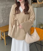 【ジュノア/JUNOAH】の(薄手)カシュクールノーカラージャケット 人気、トレンドファッション・服の通販 founy(ファニー) ファッション Fashion レディースファッション Fashion for Women アウター Coat / Outerwear Collection レディースジャケット・軽アウター Jackets ノーカラージャケット / シンプル上品コーデ Collarless Jackets thumbnail ライトベージュ|ID: prp329100004629160 ipo3291000000033283566