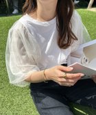【アンドミー/andme】のチュールドッキング ボリューム袖 トップス 人気、トレンドファッション・服の通販 founy(ファニー) ファッション Fashion レディースファッション Fashion for Women トップス・カットソー Cut & Sew Tops おすすめ Recommended / Our Picks カットソー Cut and Sewn Top コンパクト Compact, Small Size サロペット Overalls, Salopette ダウン Down, Puffer チュール Tulip, Tulip Motif トレンド Trend, Trending Now ドッキング Docking, Mixed Material フェミニン Feminine, Girly ボトム Bottoms, Lower Wear thumbnail オフホワイト|ID: prp329100004629175 ipo3291000000033837033