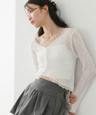 【ヘザー/Heather】のシアーレースカーディガン 人気、トレンドファッション・服の通販 founy(ファニー) ファッション Fashion レディースファッション Fashion for Women トップス・カットソー Cut & Sew Tops カーディガン・羽織り Layered Style Cardigans カーディガン Cardigan, Knitwear シアー Sheer, See-Through スカラップ Scallop, Scalloped Edge フェミニン Feminine, Girly ラウンド Round, Round Neck レース Lace, Lace Fabric 夏 Summer thumbnail オフホワイト|ID: prp329100004629178 ipo3291000000033556586