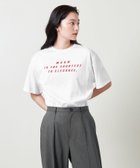 【ユナイテッドアローズ/UNITED ARROWS】のMARW UNITED ARROWS プリント Tシャツ 人気、トレンドファッション・服の通販 founy(ファニー) ファッション Fashion レディースファッション Fashion for Women トップス・カットソー Cut & Sew Tops シャツ・ブラウス・オフィスカジュアル Elegant Blouses & Button-Ups ロングTシャツ・Tシャツ Longline T-Shirts & Tees インナー Innerwear ジャケット Jacket, Outerwear 定番 Standard, Basic Item 人気 Popular, Best Seller プリント Print, Printed Pattern ビジネス 仕事 通勤 Business / Work / Commuting thumbnail WHITE|ID: prp329100004629186 ipo3291000000033283828