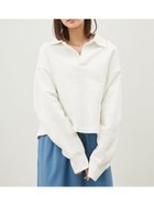 【ミラオーウェン/Mila Owen】のショート丈ラガースウェットトップス WHT[001]|ID: prp329100004629191 ipo3291000000033380508