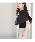 【アンデミュウ/Andemiu】のイソザイラッフルカット 人気、トレンドファッション・服の通販 founy(ファニー) ファッション Fashion レディースファッション Fashion for Women カットソー Cut and Sewn Top シアー Sheer, See-Through チュール Tulip, Tulip Motif ラッフル Ruffle, Frill 半袖 Short Sleeve, Half Sleeve thumbnail ブラック|ID: prp329100004629198 ipo3291000000033283963