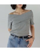 【リエディ/Re:EDIT】の2WAYオフショルクロストップス 人気、トレンドファッション・服の通販 founy(ファニー) ファッション Fashion レディースファッション Fashion for Women トップス・カットソー Cut & Sew Tops おすすめ Recommended / Our Picks エレガント 上品 Elegant カットソー Cut and Sewn Top デニム Denim, Jeans Material フロント Front, Front Design thumbnail グレー|ID: prp329100004629206 ipo3291000000033597705