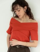 【リエディ/Re:EDIT】の2WAYオフショルクロストップス 人気、トレンドファッション・服の通販 founy(ファニー) ファッション Fashion レディースファッション Fashion for Women トップス・カットソー Cut & Sew Tops おすすめ Recommended / Our Picks エレガント 上品 Elegant カットソー Cut and Sewn Top デニム Denim, Jeans Material フロント Front, Front Design thumbnail オレンジレッド|ID: prp329100004629206 ipo3291000000033597707