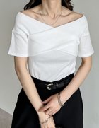 【リエディ/Re:EDIT】の2WAYオフショルクロストップス 人気、トレンドファッション・服の通販 founy(ファニー) ファッション Fashion レディースファッション Fashion for Women トップス・カットソー Cut & Sew Tops おすすめ Recommended / Our Picks エレガント 上品 Elegant カットソー Cut and Sewn Top デニム Denim, Jeans Material フロント Front, Front Design thumbnail アイボリー|ID: prp329100004629206 ipo3291000000033597708