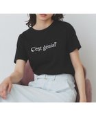 【インデックス/INDEX】のパール調刺繍ロゴTシャツ【汗ジミ防止/吸水速乾/接触冷感/UVケア/洗濯機洗い可】 ブラック|ID: prp329100004629207 ipo3291000000033284018