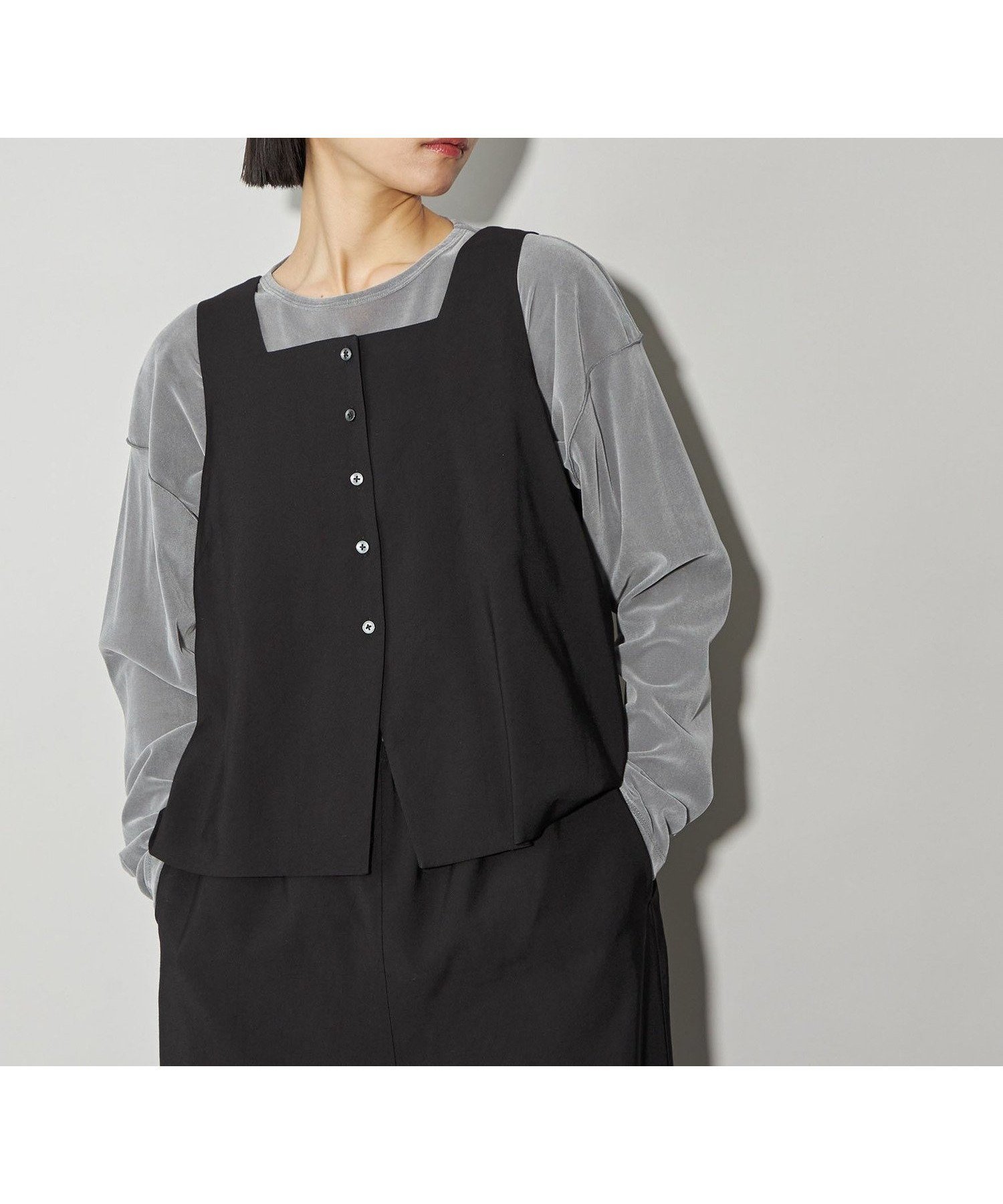 【その他のブランド/Other】のCITEN エッセンシャルシアーフロッキーロンT インテリア・キッズ・メンズ・レディースファッション・服の通販 founy(ファニー) 　ファッション　Fashion　レディースファッション　Fashion for Women　トップス・カットソー　Cut & Sew Tops　ロングTシャツ・Tシャツ　Longline T-Shirts & Tees　インナー　Innerwear　カットソー　Cut and Sewn Top　キャミワンピース　Cami Dress, Slip Dress　サロペット　Overalls, Salopette　シアー　Sheer, See-Through　ジャケット　Jacket, Outerwear　スラックス　Slacks, Dress Pants　デニム　Denim, Jeans Material　ビスチェ　Bustier, Corset Top　フィット　Fit, Slim Fit　ベスト　Vest, Waistcoat　リラックス　Relax, Relaxed Fit　A/W・秋冬　Autumn/Winter　おすすめ　Recommended / Our Picks　エレガント 上品　Elegant　LT.GRAY|ID: prp329100004629216 ipo3291000000033284150