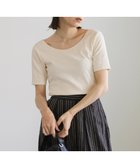 【セレクトモカ/SELECT MOCA】のバレエネックハーフスリーブカットソー 人気、トレンドファッション・服の通販 founy(ファニー) ファッション Fashion レディースファッション Fashion for Women トップス・カットソー Cut & Sew Tops カットソー・ベーシックTシャツ Cut-and-Sewn Tops / Stretch Tees & Basics おすすめ Recommended / Our Picks コンパクト Compact, Small Size デコルテ Décolleté, Neckline フレア Flare, Flared ボトム Bottoms, Lower Wear ワイド Wide, Wide Fit エレガント 上品 Elegant thumbnail アイボリー-01|ID: prp329100004629222 ipo3291000000033919599