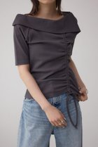 【アズール バイ マウジー/AZUL by moussy】のスクエアネックドロストカットトップス 人気、トレンドファッション・服の通販 founy(ファニー) ファッション Fashion レディースファッション Fashion for Women トップス・カットソー Cut & Sew Tops おすすめ Recommended / Our Picks カーゴパンツ Cargo Pants, Utility Pants デニム Denim, Jeans Material トレンド Trend, Trending Now ビンテージ Vintage, Retro Style フラット Flat, Flat Shoes フロント Front, Front Design レオパード Leopard, Animal Print 今季 This Season, Current Season 夏 Summer thumbnail C.GRY|ID: prp329100004629225 ipo3291000000033284237