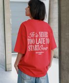 【ページボーイ/PAGEBOY】の【PBLIM】シシュウロゴTシャツ 人気、トレンドファッション・服の通販 founy(ファニー) ファッション Fashion レディースファッション Fashion for Women トップス・カットソー Cut & Sew Tops シャツ・ブラウス・オフィスカジュアル Elegant Blouses & Button-Ups ロングTシャツ・Tシャツ Longline T-Shirts & Tees カーゴパンツ Cargo Pants, Utility Pants デニム Denim, Jeans Material 夏 Summer thumbnail レッド35|ID: prp329100004629237 ipo3291000000033599447