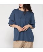 【クロコダイル/CROCODILE】のスラブ天竺 フリルスリーブ Tシャツ 人気、トレンドファッション・服の通販 founy(ファニー) ファッション Fashion レディースファッション Fashion for Women トップス・カットソー Cut & Sew Tops シャツ・ブラウス・オフィスカジュアル Elegant Blouses & Button-Ups ロングTシャツ・Tシャツ Longline T-Shirts & Tees スリーブ Sleeve, Long Sleeve / Short Sleeve フリル Frill, Ruffle 夏 Summer thumbnail ネイビー|ID: prp329100004629238 ipo3291000000033284370