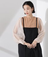 【ナノ ユニバース/nano universe】のオーガンジースリーブコンビカットジョーゼットトップス(セットアップ可) 人気、トレンドファッション・服の通販 founy(ファニー) ファッション Fashion レディースファッション Fashion for Women トップス・カットソー Cut & Sew Tops セットアップ Matching Sets レディーストップス・ブラウス Tops & Blouses / Assorted Women's Tops ウォッシャブル Machine Washable オーガンジー Organza Fabric 春 Spring コンビ Combo, Combination Style シアー Sheer, See-Through シンプル Simple, Minimal ジョーゼット Georgette, Semi-Sheer Fabric スリーブ Sleeve, Long Sleeve / Short Sleeve セットアップ Set-Up, Coordinated Outfit デニム Denim, Jeans Material フェミニン Feminine, Girly ベーシック Basic, Essential レース Lace, Lace Fabric S/S・春夏 SS, Spring/Summer, Warm Season おすすめ Recommended / Our Picks 夏 Summer エレガント 上品 Elegant ビジネス 仕事 通勤 Business / Work / Commuting 2025年 2025 2025春夏・S/S Spring/Summer 2025 SS25 |ID:prp329100004629241