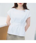 【ビームス ハート/BEAMS HEART】の【秋まで使える】【洗濯機洗い可】タック ペプラム プルオーバー 25SS フレンチスリーブ お仕事 きれいめ オンオフ兼用 カットソー OFF WHITE|ID: prp329100004629242 ipo3291000000033427911