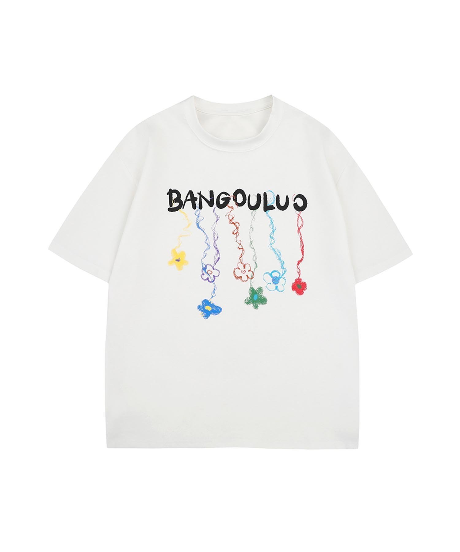 【アイモハ/aimoha】の【HOOK】カラフルフラワーチャームTシャツ インテリア・キッズ・メンズ・レディースファッション・服の通販 founy(ファニー) 　ファッション　Fashion　レディースファッション　Fashion for Women　トップス・カットソー　Cut & Sew Tops　シャツ・ブラウス・オフィスカジュアル　Elegant Blouses & Button-Ups　ロングTシャツ・Tシャツ　Longline T-Shirts & Tees　カラフル　Colorful Design　ガーリー　Girly, Feminine Style　キャップ　Cap, Baseball Cap　シンプル　Simple, Minimal　スポーティ　Sporty, Casual Athletic　チャーム　Charm, Pendant　デニム　Denim, Jeans Material　トレンド　Trend, Trending Now　フラワー　Flower, Floral　プリーツ　Pleats, Pleated　ホワイト|ID: prp329100004629294 ipo3291000000033284888