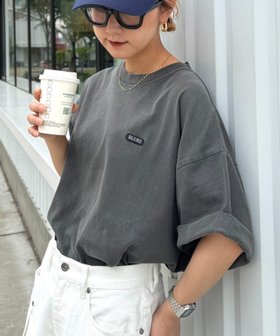 【チャオパニックティピー/CIAOPANIC TYPY】の【ユニセックス】オーバーダイボックスロゴステッチTee 人気、トレンドファッション・服の通販 founy(ファニー) ファッション Fashion レディースファッション Fashion for Women インナー Innerwear シンプル Simple, Minimal スラックス Slacks, Dress Pants デニム Denim, Jeans Material トレンド Trend, Trending Now 定番 Standard, Basic Item ワンポイント One Point, Statement Accent おすすめ Recommended / Our Picks |ID:prp329100004629302