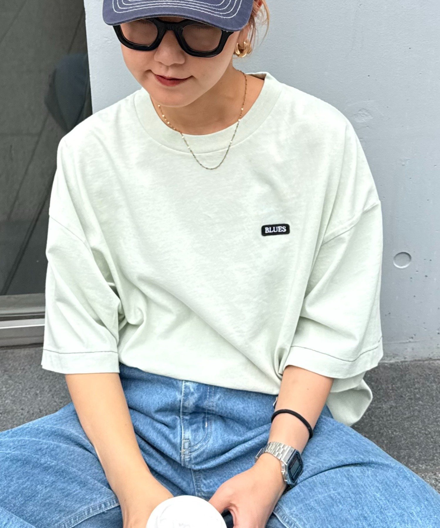 【チャオパニックティピー/CIAOPANIC TYPY】の【ユニセックス】オーバーダイボックスロゴステッチTee インテリア・キッズ・メンズ・レディースファッション・服の通販 founy(ファニー) 　ファッション　Fashion　レディースファッション　Fashion for Women　インナー　Innerwear　シンプル　Simple, Minimal　スラックス　Slacks, Dress Pants　デニム　Denim, Jeans Material　トレンド　Trend, Trending Now　定番　Standard, Basic Item　ワンポイント　One Point, Statement Accent　おすすめ　Recommended / Our Picks　ミント|ID: prp329100004629302 ipo3291000000033672345