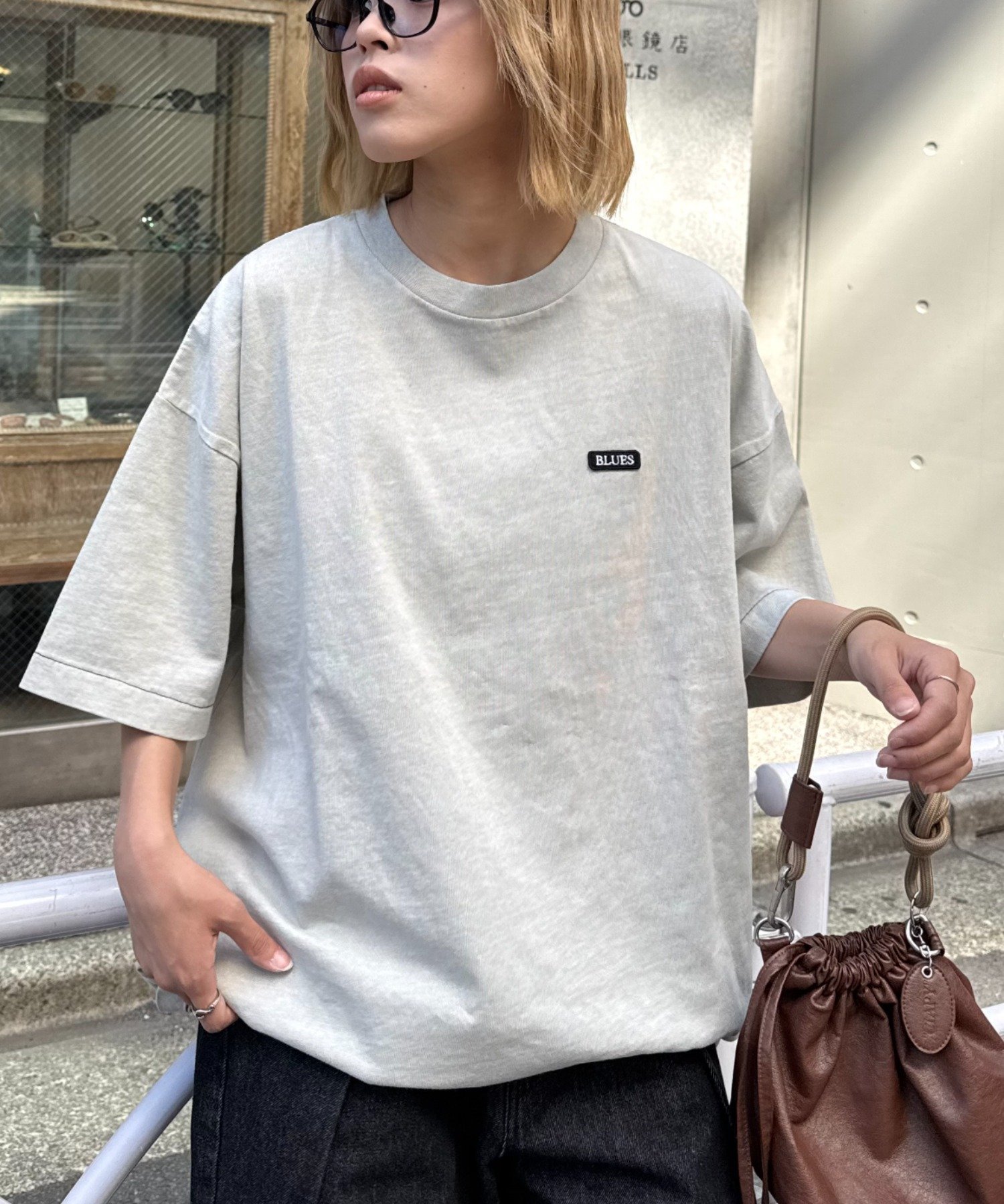 【チャオパニックティピー/CIAOPANIC TYPY】の【ユニセックス】オーバーダイボックスロゴステッチTee インテリア・キッズ・メンズ・レディースファッション・服の通販 founy(ファニー) 　ファッション　Fashion　レディースファッション　Fashion for Women　インナー　Innerwear　シンプル　Simple, Minimal　スラックス　Slacks, Dress Pants　デニム　Denim, Jeans Material　トレンド　Trend, Trending Now　定番　Standard, Basic Item　ワンポイント　One Point, Statement Accent　おすすめ　Recommended / Our Picks　トープ|ID: prp329100004629302 ipo3291000000033672349