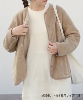 【ステップス/STEPS】のフリースカラーレスジャケット 人気、トレンドファッション・服の通販 founy(ファニー) ファッション Fashion レディースファッション Fashion for Women アウター Coat / Outerwear Collection レディースジャケット・軽アウター Jackets お家時間・ステイホーム Stay Home / At Home アウトドア Outdoor Clothing カーディガン Cardigan, Knitwear パイピング Piping, Trim Design 冬 Winter / This Winter 定番 Standard, Basic Item A/W・秋冬 Autumn/Winter |ID:prp329100004629451