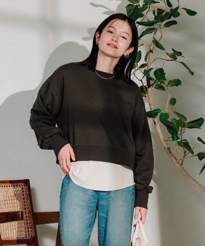 【フリークスストア/FREAK'S STORE】の【セットアイテム】ショートスウェット ワッフルT セット 25SS インテリア・キッズ・メンズ・レディースファッション・服の通販 founy(ファニー) 　ファッション　Fashion　レディースファッション　Fashion for Women　トップス・カットソー　Cut & Sew Tops　レディースパーカー・カジュアルフーディー　Casual Hoodies & Sweatshirts　スウェット・クルーネックトップス　Sweatshirts & Crewnecks / Relaxed Fit Sweat Tops　2025年　2025　2025春夏・S/S　Spring/Summer 2025 SS25　ショート　Short, Short Length　シンプル　Simple, Minimal　スウェット / スエット　Sweatshirt, Sweatwear　ボトム　Bottoms, Lower Wear　ロング　Long, Long-Length　ワッフル　Waffle, Waffle Knit　夏　Summer　S/S・春夏　SS, Spring/Summer, Warm Season　チャコールグレー|ID: prp329100004629475 ipo3291000000033610986