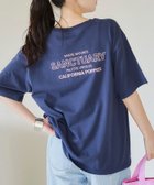 【コーエン/COEN】のUSAコットンカラーエンブロイダリーTシャツ NAVY|ID: prp329100004629479 ipo3291000000033998433