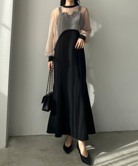 【ジュノア/JUNOAH】のLouere チュールボレロ+マーメイドワンピースSET 人気、トレンドファッション・服の通販 founy(ファニー) ファッション Fashion レディースファッション Fashion for Women アウター Coat / Outerwear Collection ボレロ・ショート丈ジャケット / ドレス羽織りに Boleros & Short Jackets ボレロ Bolero, Short Cardigan マーメイド Mermaid, Fishtail Silhouette |ID:prp329100004629537