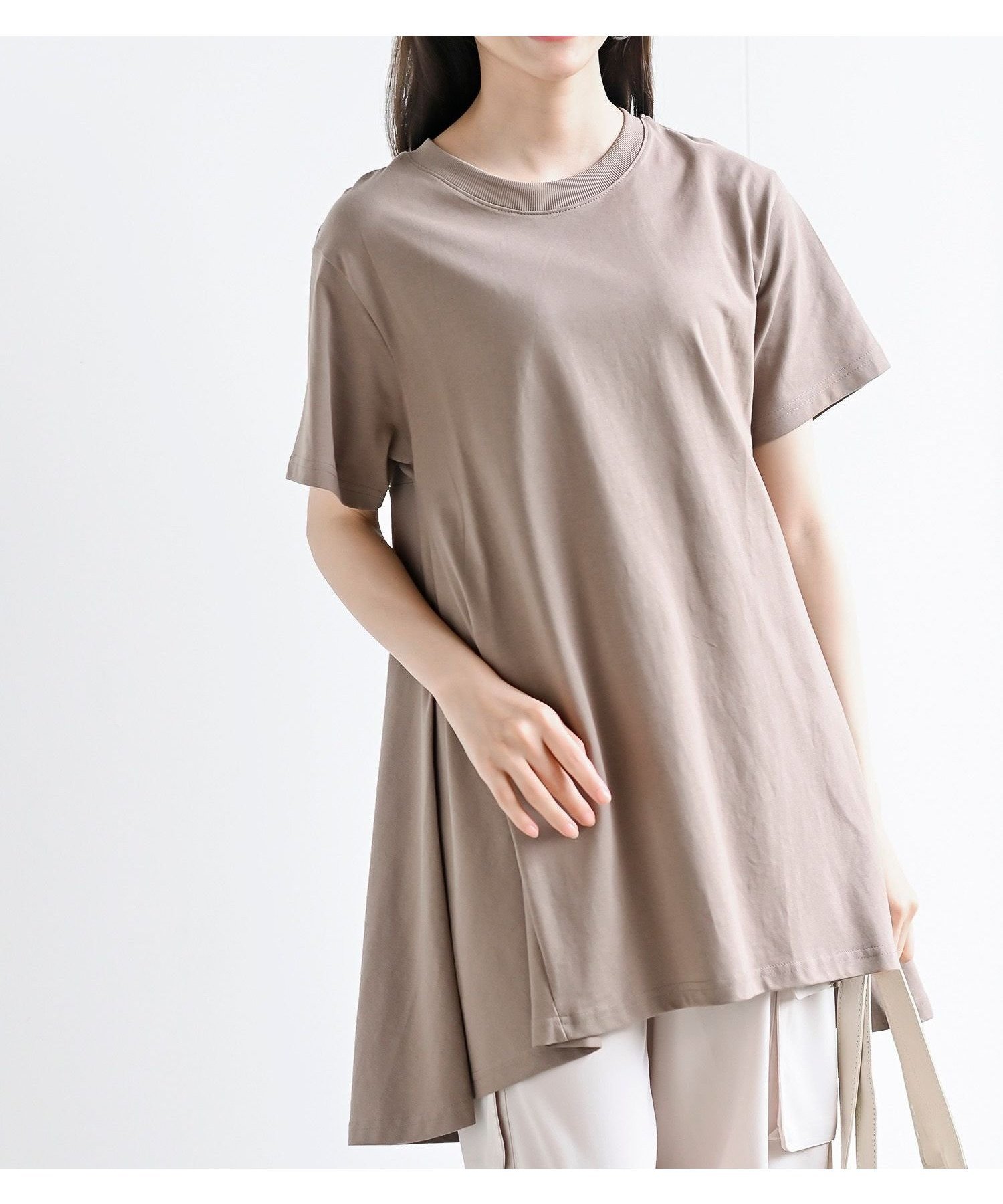 【アールピーエス/rps】のBACKフレアーT インテリア・キッズ・メンズ・レディースファッション・服の通販 founy(ファニー) 　ファッション　Fashion　レディースファッション　Fashion for Women　エレガント 上品　Elegant　カットソー　Cut and Sewn Top　ビッグ　Big, Oversized　フレア　Flare, Flared　モカ|ID: prp329100004629539 ipo3291000000033290311