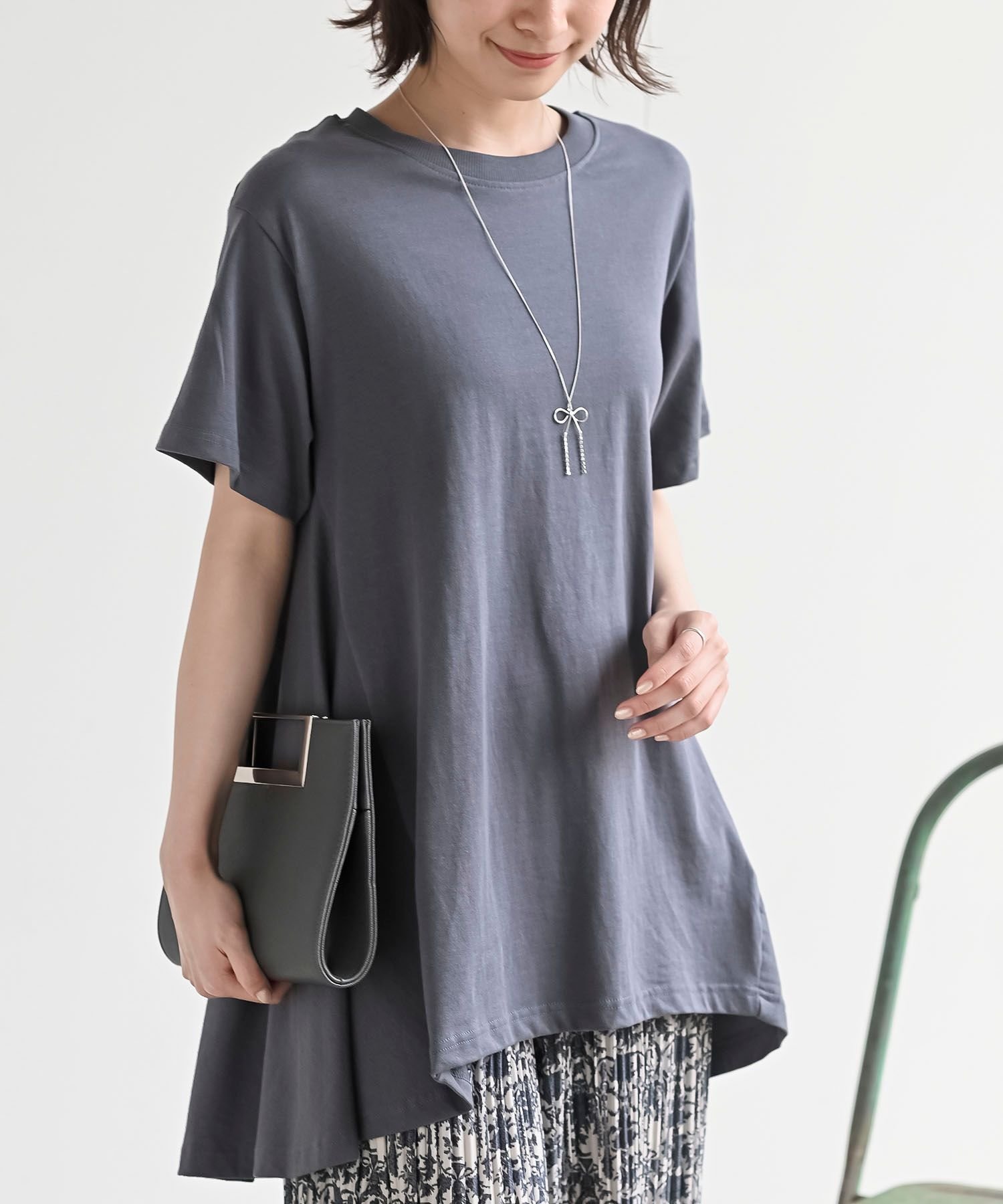 【アールピーエス/rps】のBACKフレアーT インテリア・キッズ・メンズ・レディースファッション・服の通販 founy(ファニー) 　ファッション　Fashion　レディースファッション　Fashion for Women　エレガント 上品　Elegant　カットソー　Cut and Sewn Top　ビッグ　Big, Oversized　フレア　Flare, Flared　ブルー|ID: prp329100004629539 ipo3291000000033290314